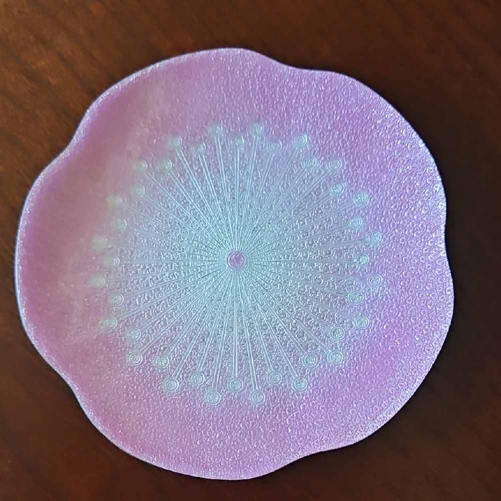 Textured Ando Cloisonné "Shippo-Yaki"  Sakura Trinket Dish